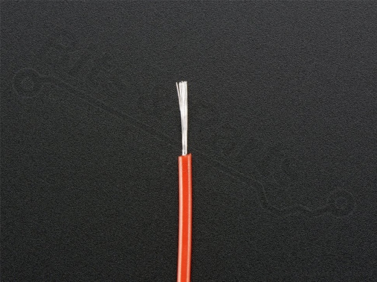 Silicone wire multi-strand 26AWG 0.5mm 2 meters - red - Adafruit 1877